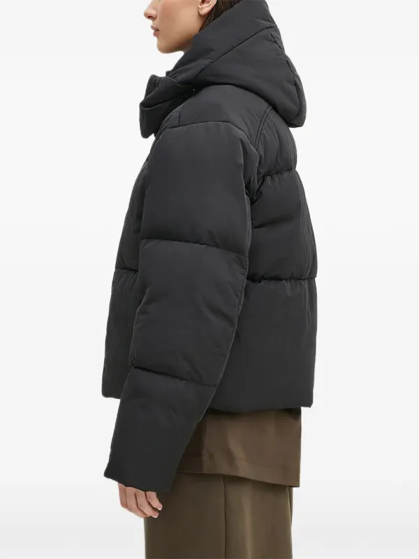 Pangaia Hooded Puffer Jacket Black FARFETCH JO