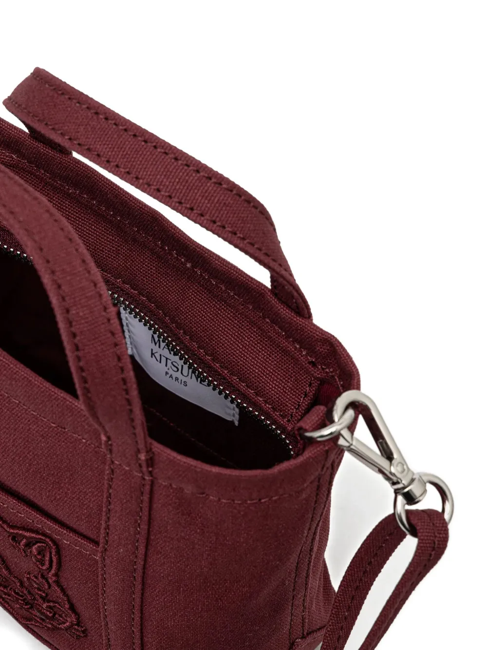 MAISON KITSUNÉ MINI FOX HEAD TOTE BAG