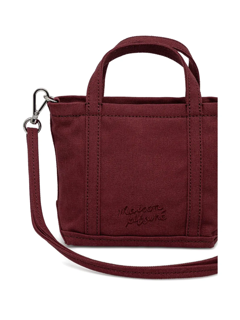 MAISON KITSUNÉ MINI FOX HEAD TOTE BAG