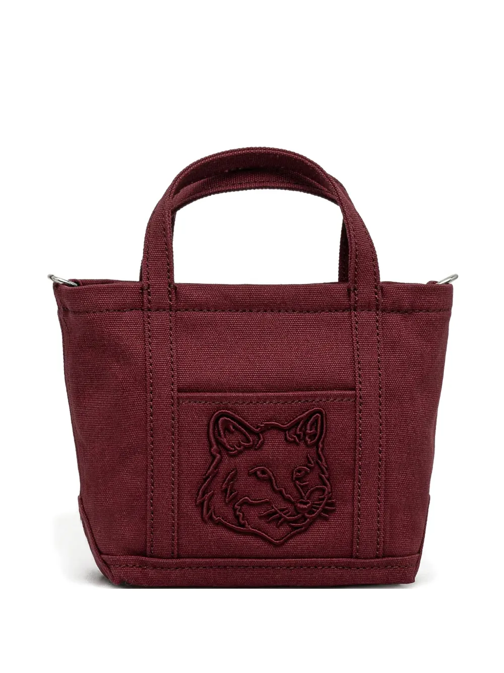 MAISON KITSUNÉ MINI FOX HEAD TOTE BAG