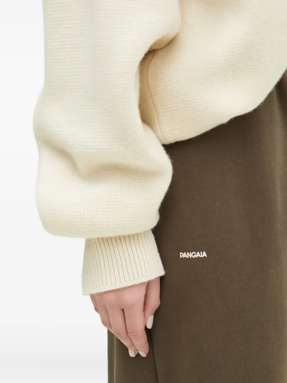 Pangaia Dna Elastic-waistband Sweatpants In Brown