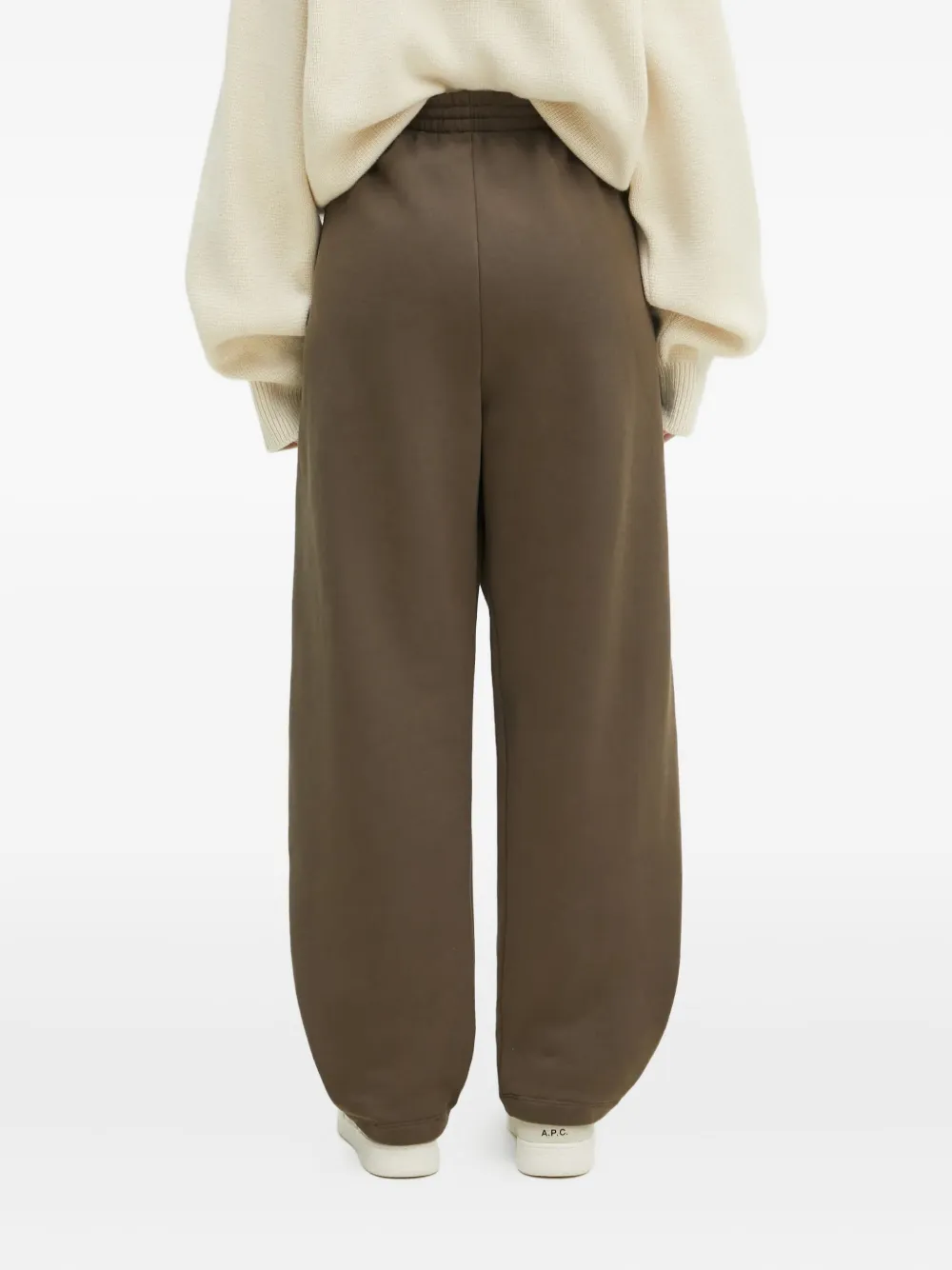Pangaia Dna Elastic-waistband Sweatpants In Brown