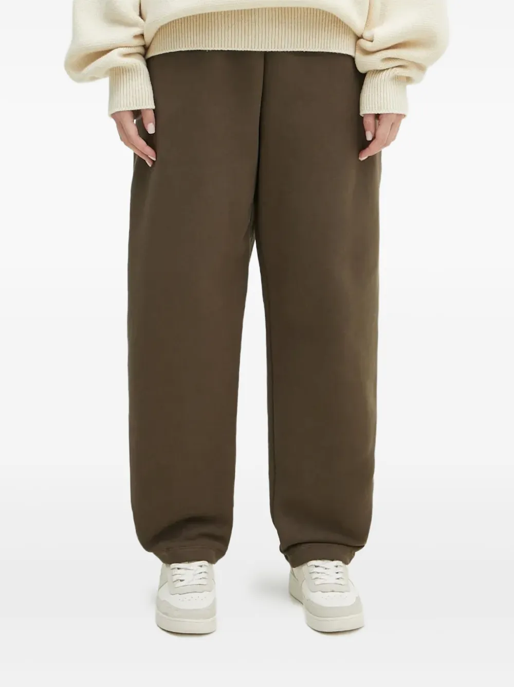 Pangaia Dna Elastic-waistband Sweatpants In Brown