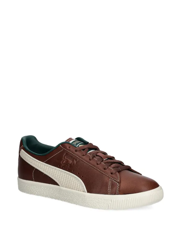 ★PUMA★ Puma LMC Clyde Brown Ivory 396956-02 PUMA X LMC Clyde Lost Management Cities Chestnut Brown men's