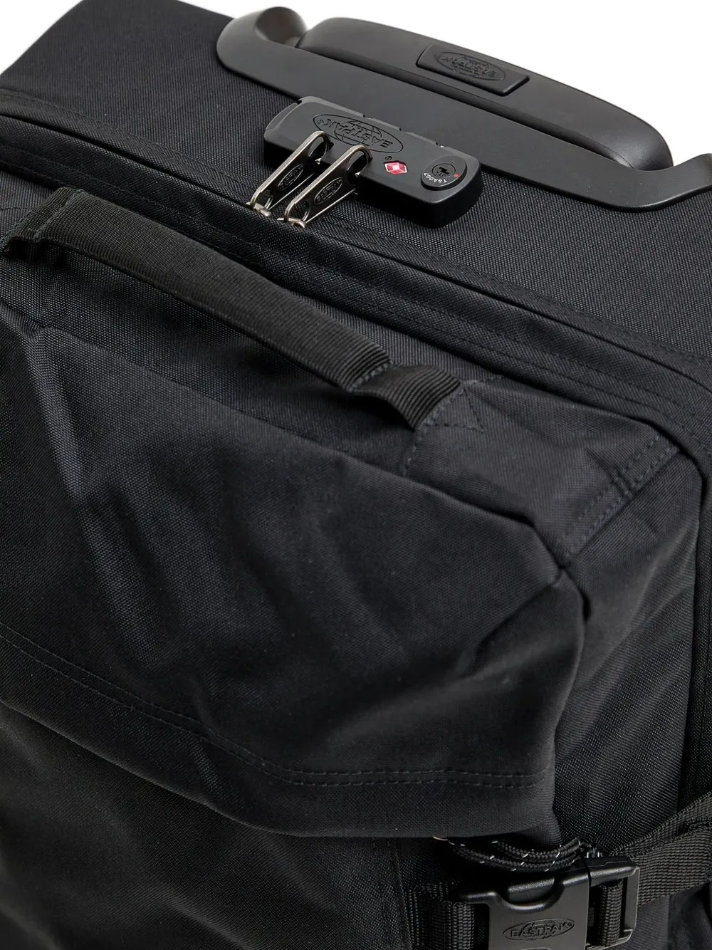 Eastpak buckled-straps luggage Zwart
