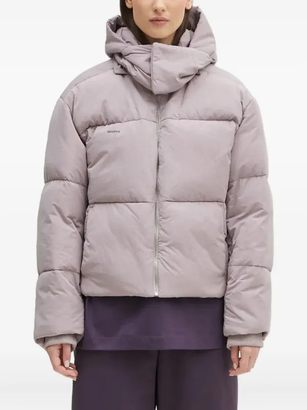 Pangaia Hooded Puffer Jacket Purple FARFETCH HK