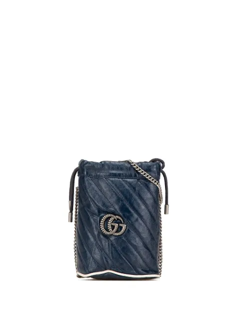 Gucci Pre-Owned 2016-2024 Mini Torchon GG Marmont bucket bag