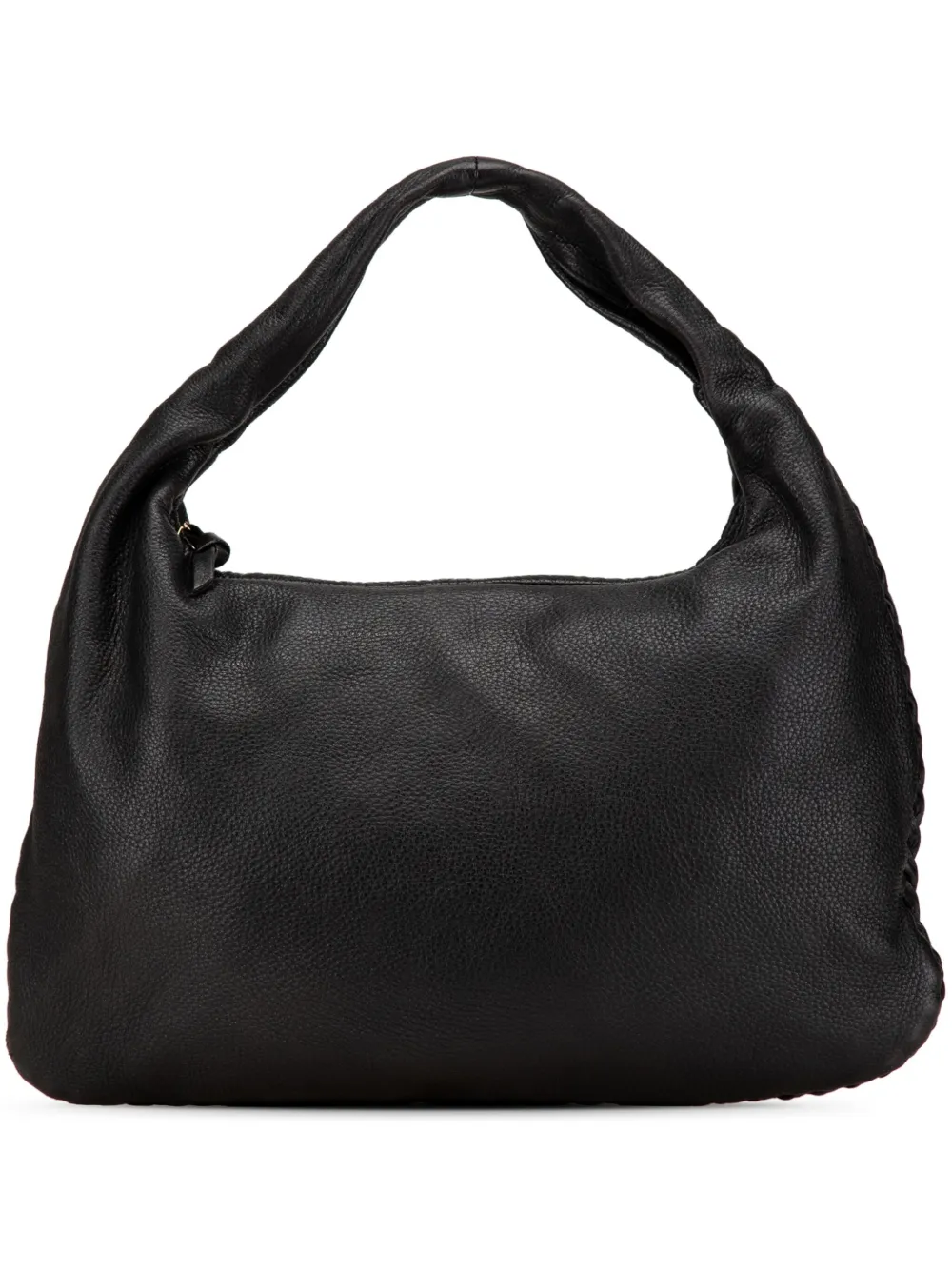 Bottega Veneta Pre-Owned 2000-2007 スモール レザー ヴェネタ ホーボーバッグ - ブラック Bottega Veneta Pre-Owned 2000-2007 スモール レザー ヴェネタ ホーボーバッグ - ブラック