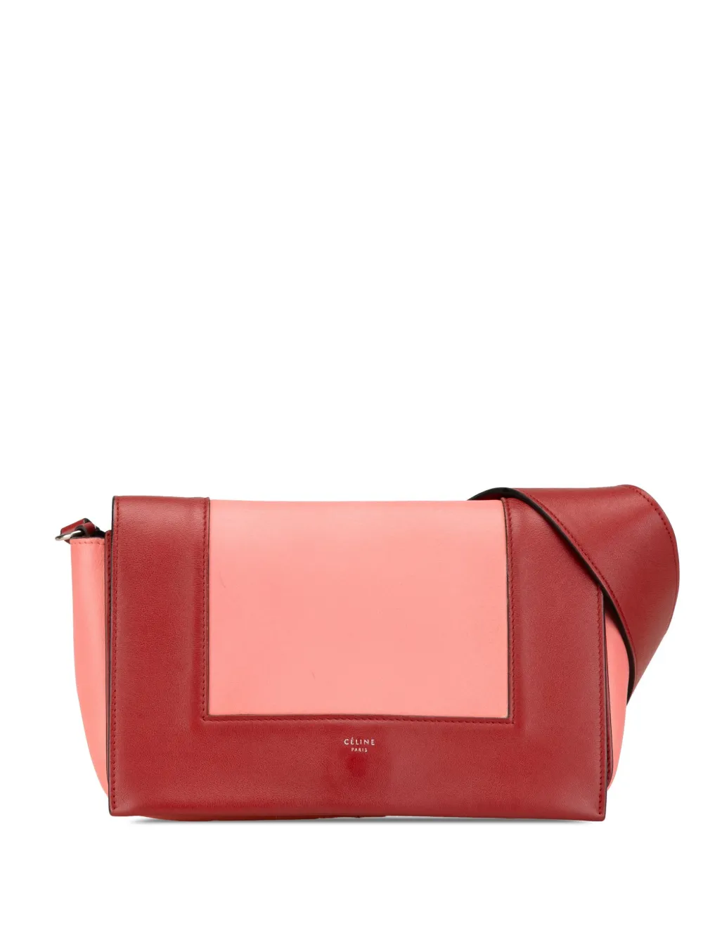 Céline Pre-Owned 2018 レザーフレーム ショルダーバッグ - ピンク Céline Pre-Owned 2018 レザーフレーム ショルダーバッグ - ピンク