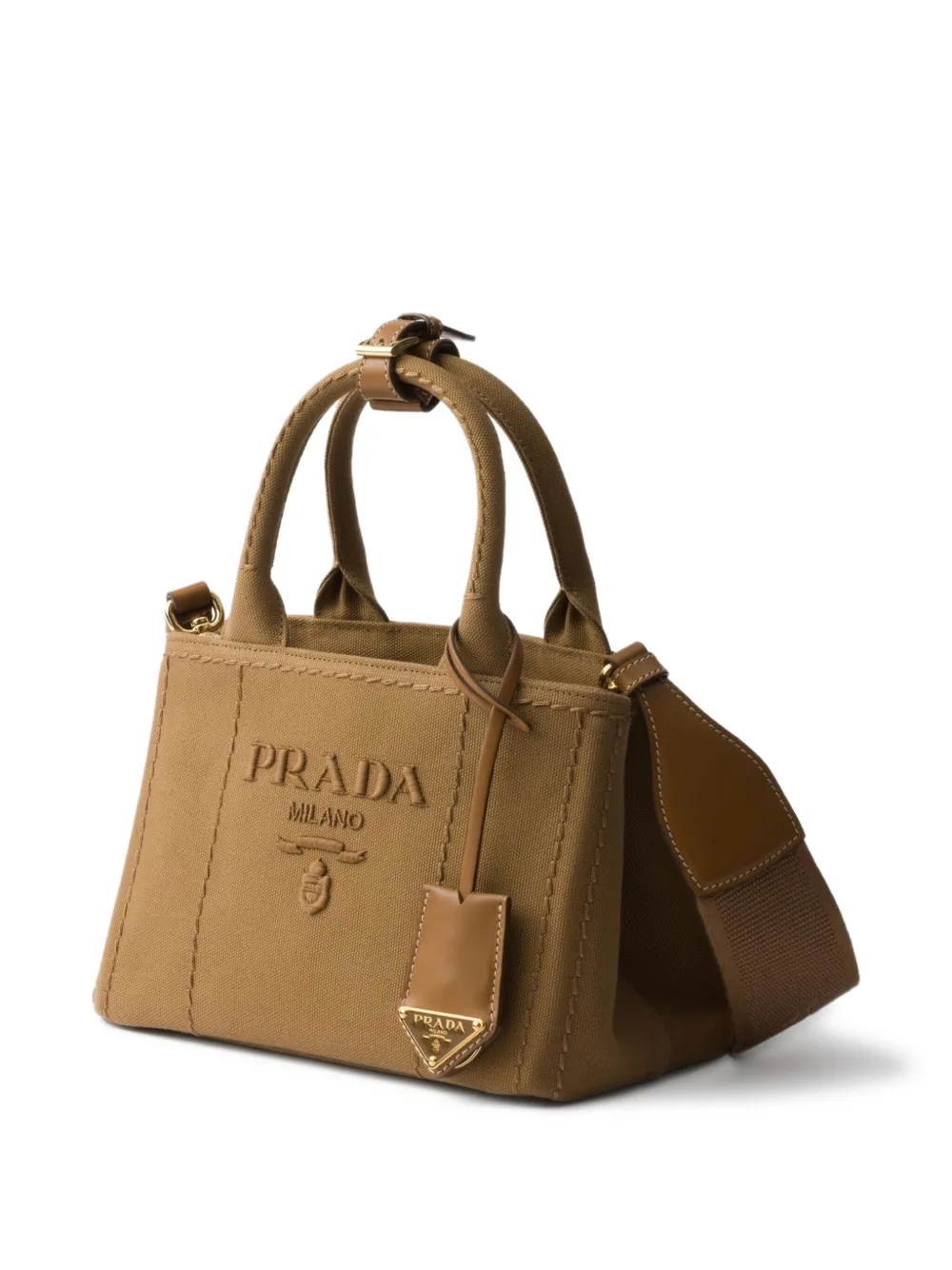 Prada Canvas tas Bruin