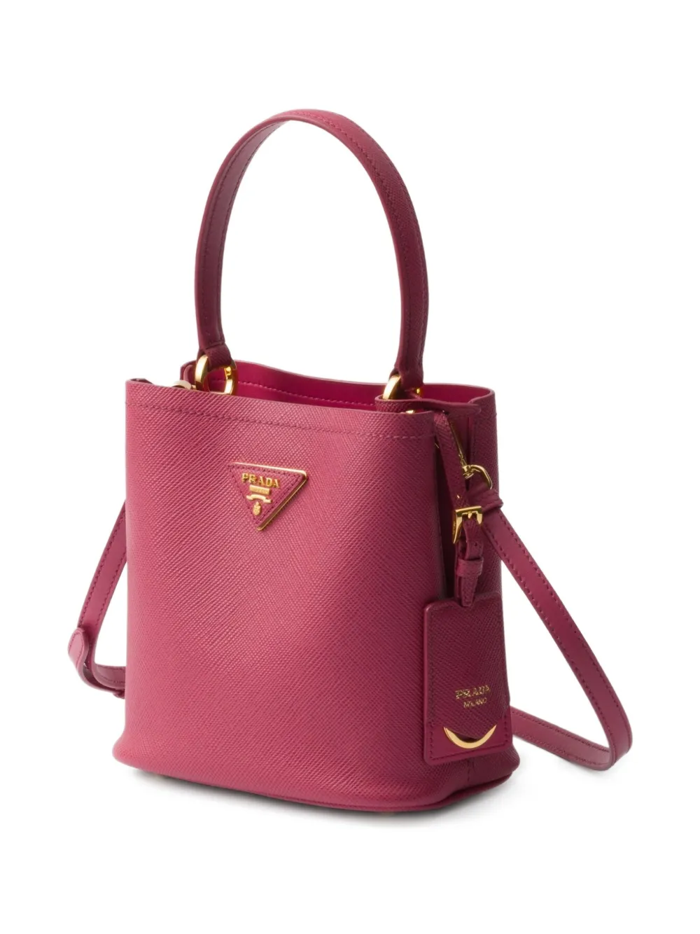 Prada Panier Saffiano kleine tas Roze