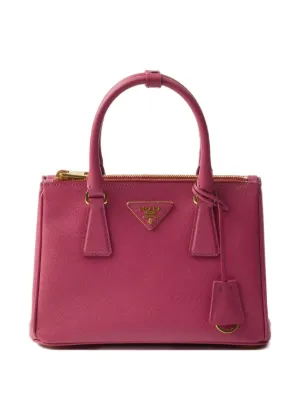Prada Small Galleria Leather Tote Bag | Red | FARFETCH