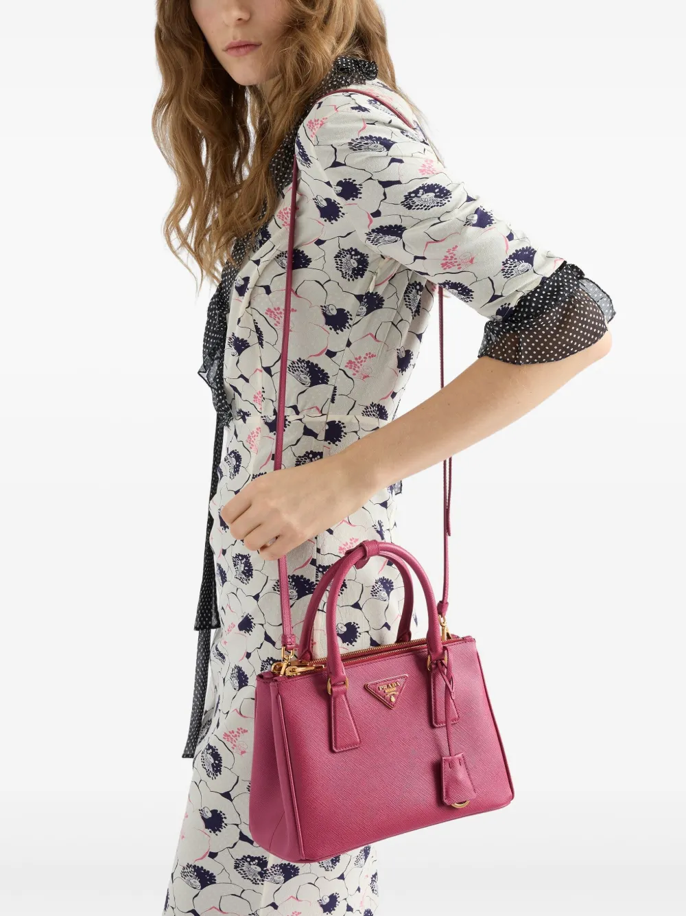 Prada Small Galleria Saffiano Leather Tote Bag