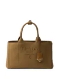 Prada large canvas tote bag - Brown