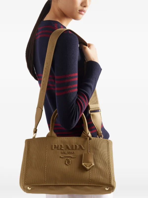 Prada ジャルディニエール ハンドバッグ L | ブラウン | FARFETCH JP