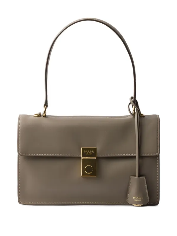 Prada Soft Sound ショルダーバッグ M | グレー | FARFETCH JP