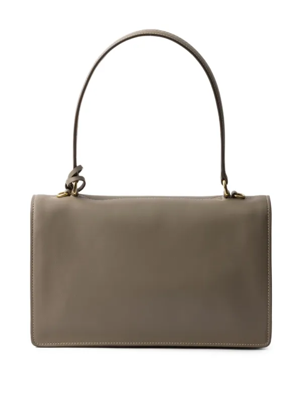 Prada Soft Sound ショルダーバッグ M | グレー | FARFETCH JP