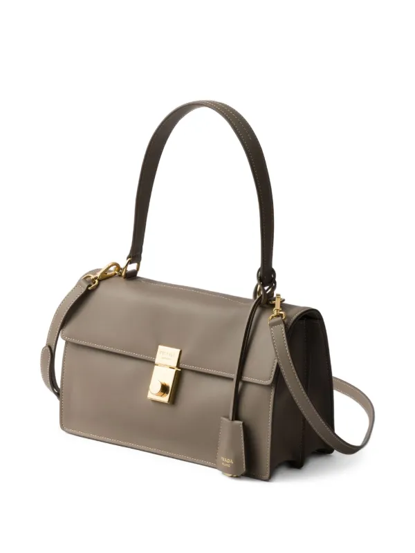 Prada Soft Sound ショルダーバッグ M | グレー | FARFETCH JP