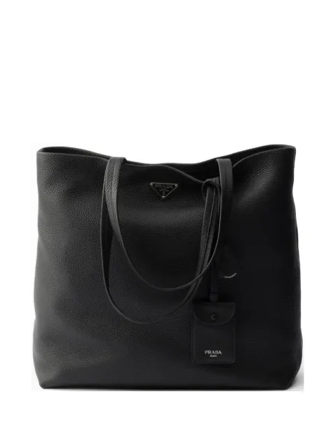 Prada leather tote bag 
