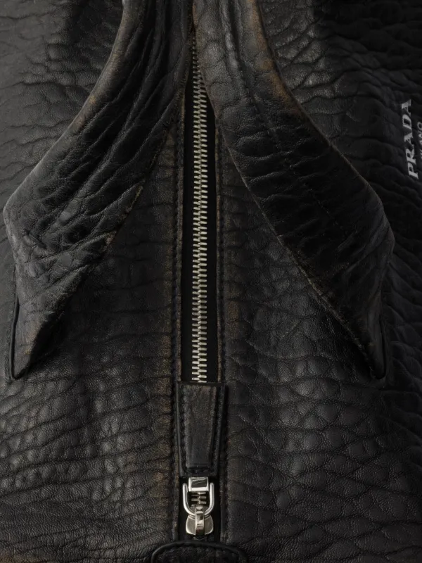 Prada レザー ダッフルバッグ | ブラック | FARFETCH JP