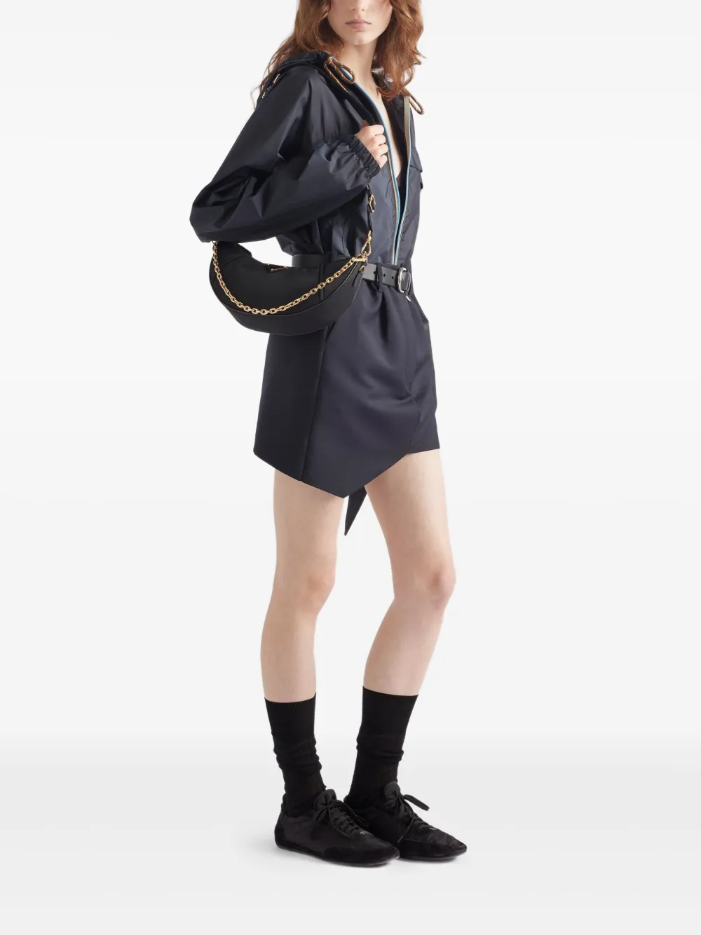 Prada Re-Nylon schoudertas - Zwart