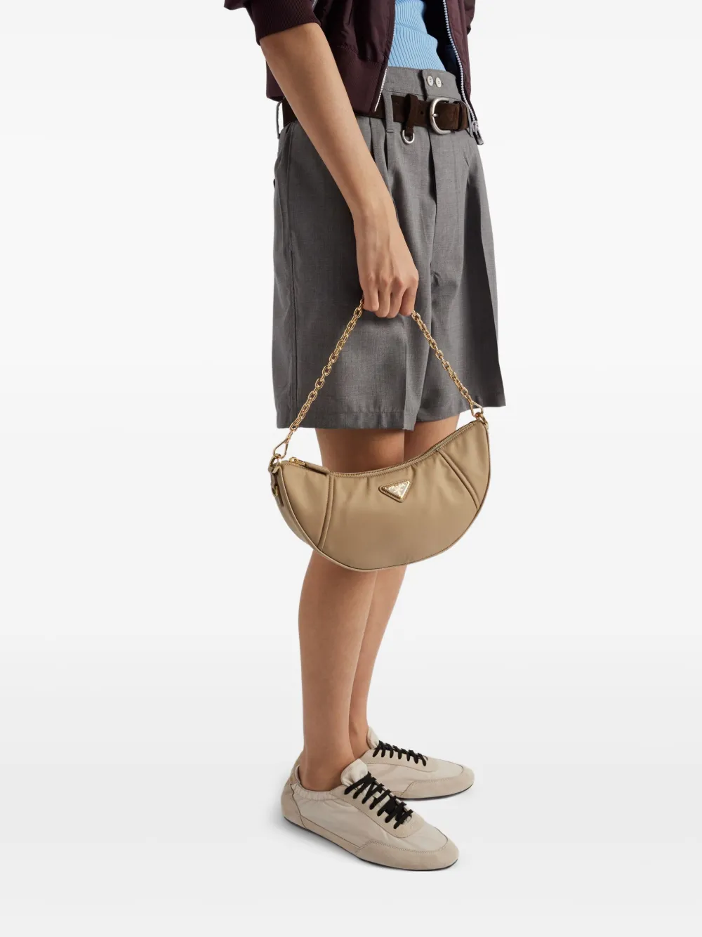 Prada Re-Nylon schoudertas - Bruin