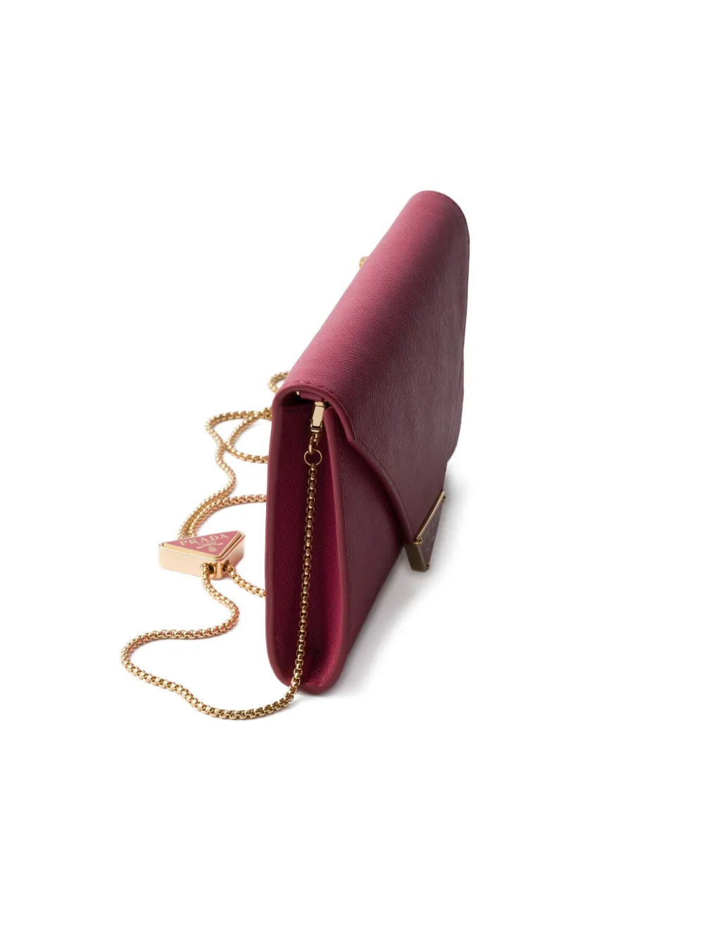 Prada Mini-tas van saffiano leer Roze