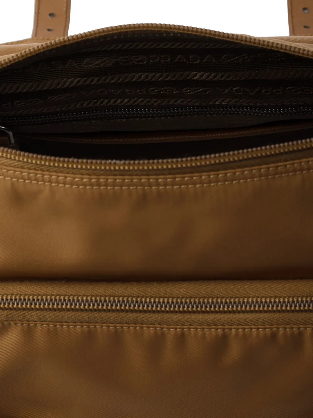 Shop Prada Re-nylon Shoulder Bag In Brown