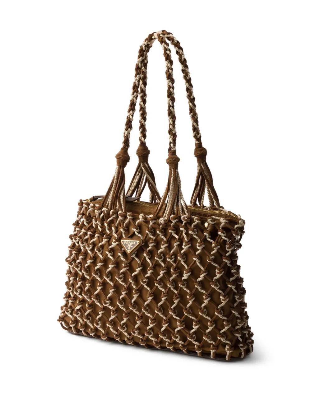 Prada Gehaakte shopper Bruin