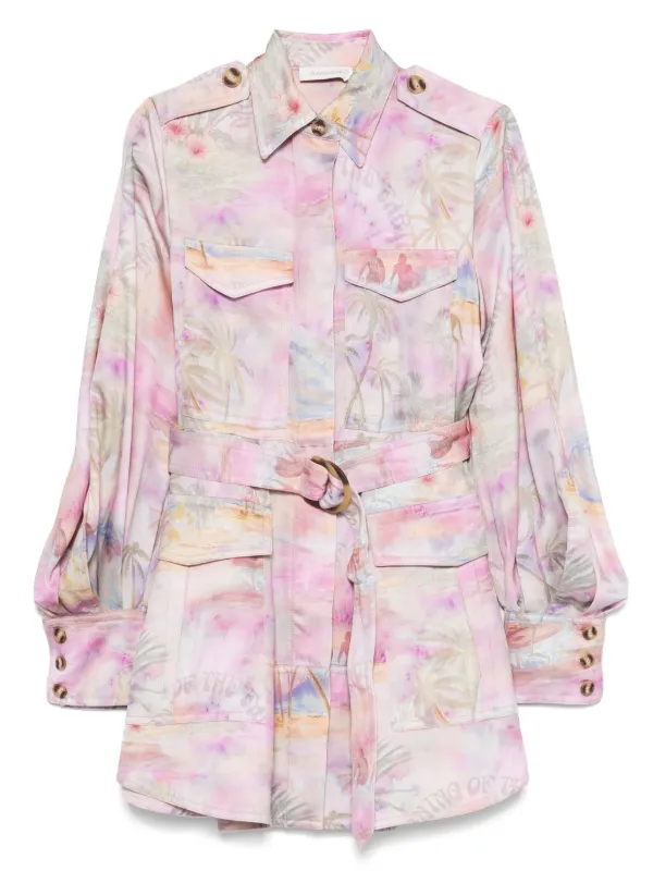 dawning mini dress ZIMMERMANN Dawning Mini Dress | Pink