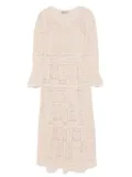 D.Exterior patchwork maxi dress - Neutrals