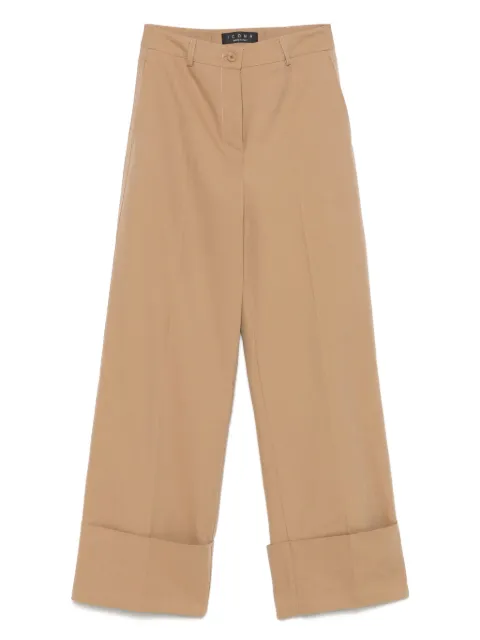kaos turn-up hem trousers 