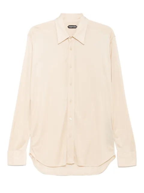 TOM FORD camisa de seda traslúcida