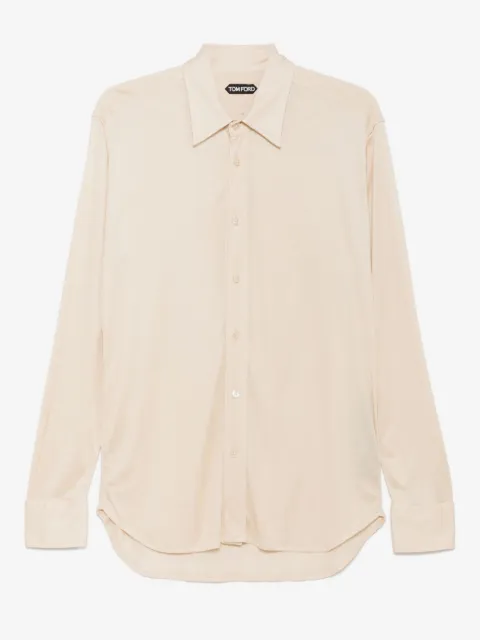 TOM FORD Camicia semi trasparente in seta