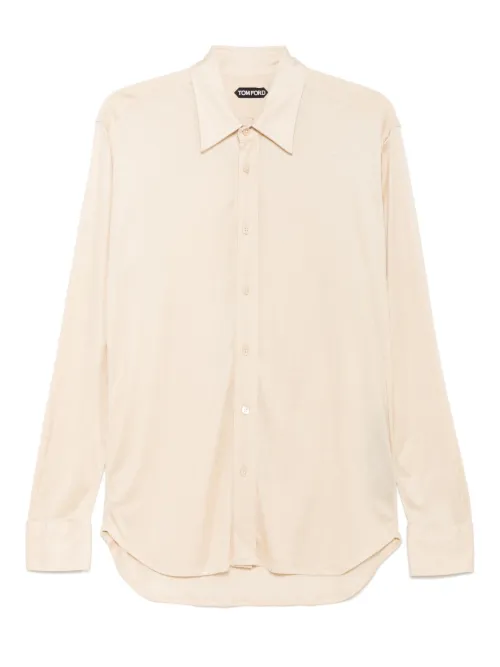 Chemise en soie à design transparent - TOM FORD - Modalova