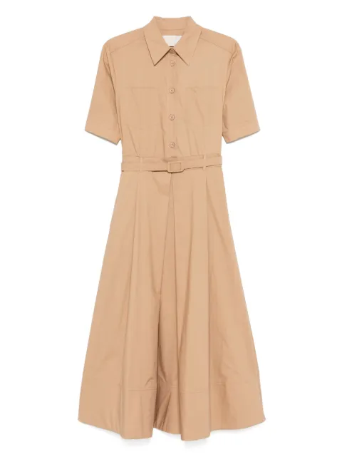 kaos vestido camisero plisado