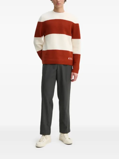 A.P.C. striped crew-neck sweater