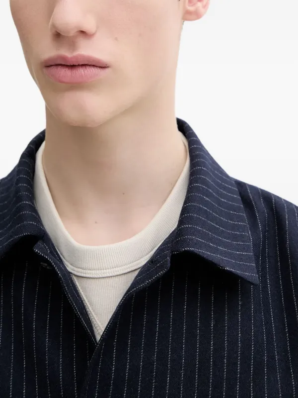 A.P.C. ストライプ ウールブレンドジャケット | ブルー | FARFETCH JP