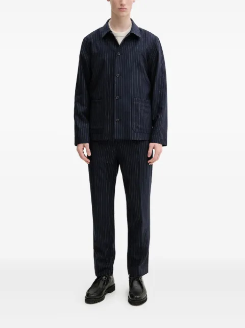 A.P.C. pinstripe wool-blend jacket