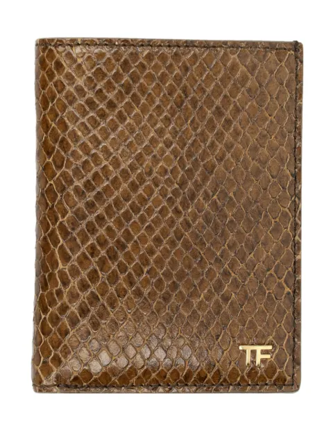 TOM FORD Phyton-print leather wallet