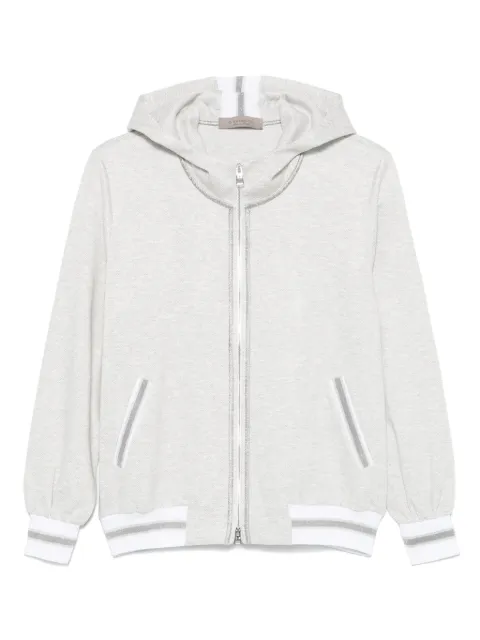 D.Exterior herringbone hoodie
