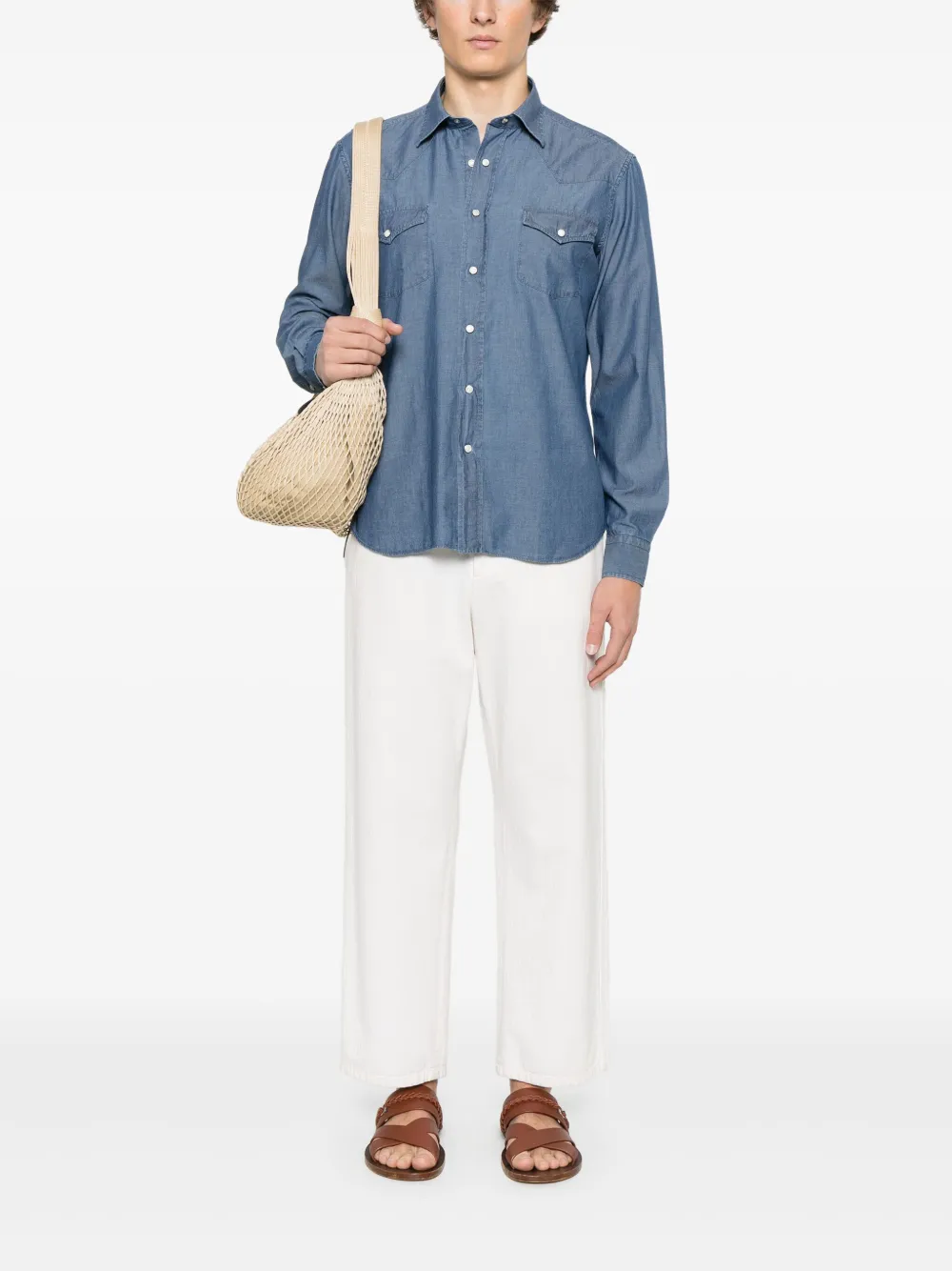 Alessandro Gherardi Denim overhemd - Blauw