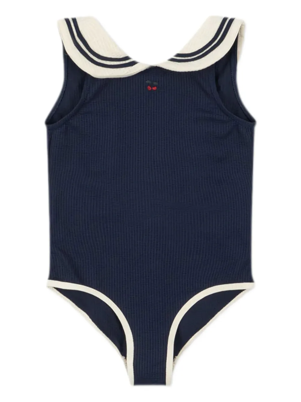 Konges Sløjd Badpak met geborduurd logo Blauw