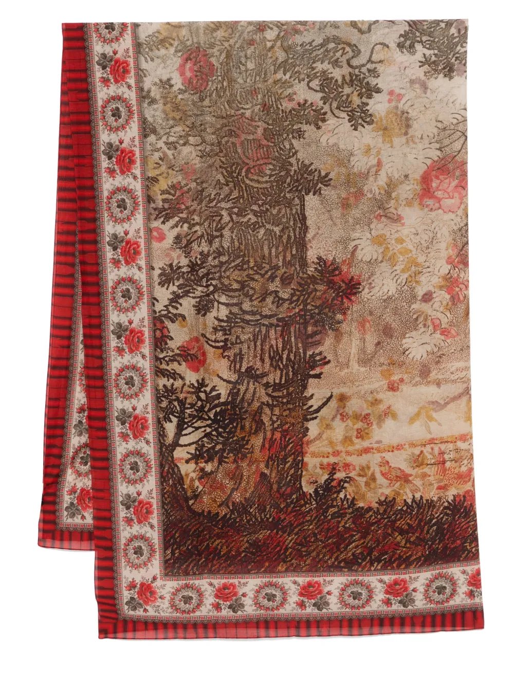 Shop Pierre-louis Mascia Piattina Scarf In Brown
