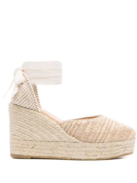 Manebi 100mm lace-up espadrilles