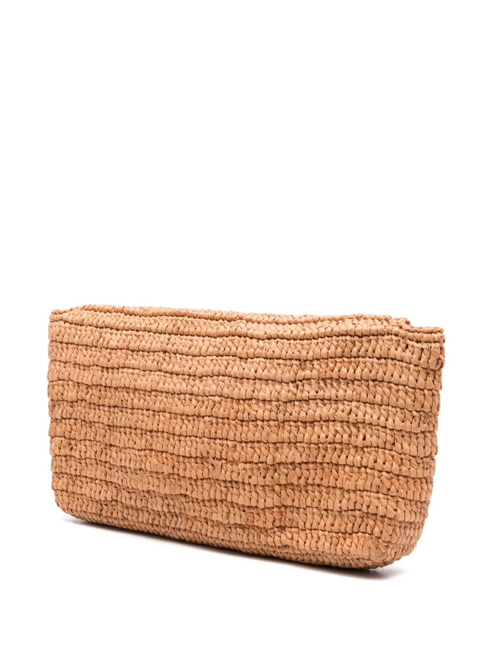 Manebi Raffia clutch - Beige