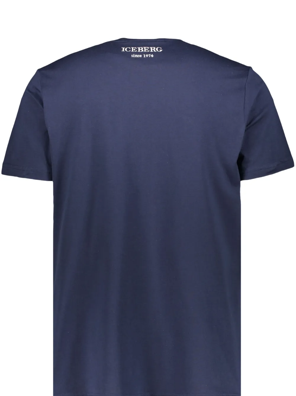 Iceberg Katoenen T-shirt Blauw