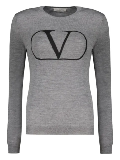 Valentino Garavani intarsia-knit logo jumper