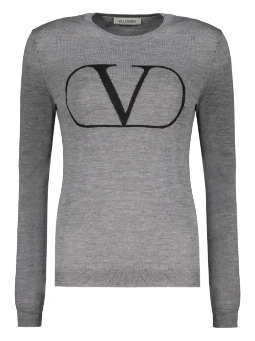 Pull à logo en intarsia - Valentino Garavani - Modalova
