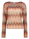 Missoni zigzag-pattern jumper - Orange